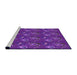 Sideview of Machine Washable Transitional Jasmine Purple Rug, wshpat1300pur