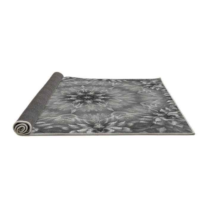 Thickness of Patterned Carbon Gray Rug, pat1301gry