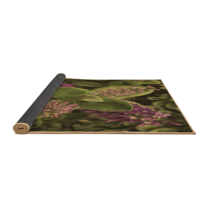 Thickness of Patterned Bakers Brown Rug, pat1302brn