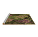 Sideview of Machine Washable Transitional Bakers Brown Rug, wshpat1302brn