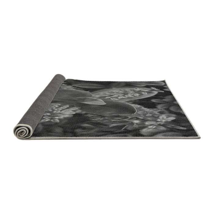 Thickness of Patterned Platinum Gray Rug, pat1302gry