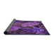 Thickness of Patterned Purple Rug, pat1302pur