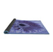 Thickness of Patterned Slate Blue Rug, pat1303blu