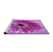 Sideview of Machine Washable Transitional Violet Purple Rug, wshpat1303pur