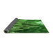 Thickness of Patterned Deep Emerald Green Rug, pat1305grn