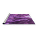 Sideview of Machine Washable Transitional Dark Magenta Purple Rug, wshpat1305pur