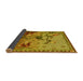 Thickness of Patterned Saddle Brown Rug, pat1306yw