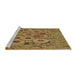 Sideview of Machine Washable Transitional Dark Bronze Brown Rug, wshpat1307brn