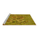 Sideview of Machine Washable Transitional Dark Bronze Brown Rug, wshpat1307yw