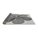 Thickness of Patterned Smokey Gray Rug, pat1308gry