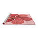 Sideview of Machine Washable Transitional Pastel Pink Rug, wshpat1308rd