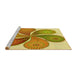 Sideview of Machine Washable Transitional Bold Yellow Rug, wshpat1308yw