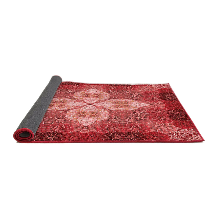 Thickness of Patterned Red Rug, pat1309rd