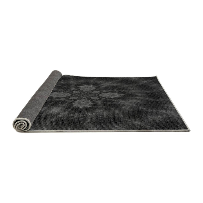 Thickness of Patterned Midnight Gray Rug, pat131gry