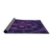 Thickness of Patterned Amethyst Purple Rug, pat131pur