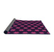 Thickness of Patterned Plum Purple Rug, pat1310pur