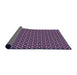 Thickness of Patterned Orchid Purple Rug, pat1311pur