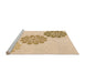 Sideview of Machine Washable Transitional Yellow Rug, wshpat1313org