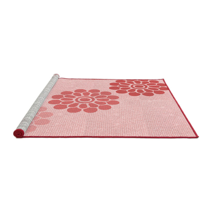 Sideview of Machine Washable Transitional Light Rose Pink Rug, wshpat1313rd