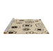 Sideview of Machine Washable Transitional Moccasin Beige Rug, wshpat1314brn