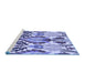 Sideview of Machine Washable Transitional Deep Periwinkle Purple Rug, wshpat1315blu