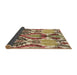 Thickness of Patterned Yellow Rug, pat1315brn