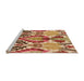 Sideview of Machine Washable Transitional Red Rug, wshpat1315org