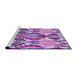 Sideview of Machine Washable Transitional Dark Orchid Purple Rug, wshpat1315pur