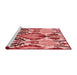 Sideview of Machine Washable Transitional Pastel Pink Rug, wshpat1315rd