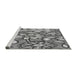 Sideview of Machine Washable Transitional Cloud Gray Rug, wshpat1316gry