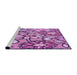 Sideview of Machine Washable Transitional Violet Purple Rug, wshpat1316pur