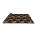 Thickness of Patterned Midnight Gray Rug, pat1317brn