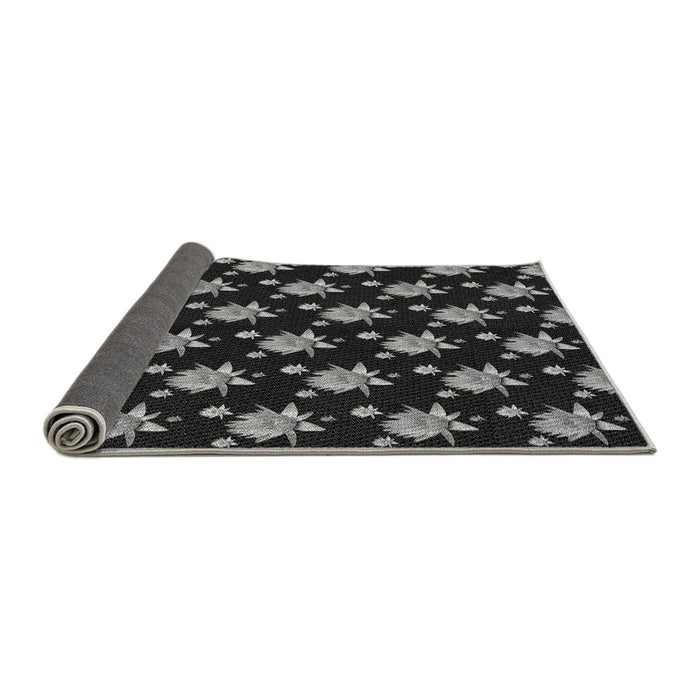 Thickness of Patterned Gray Rug, pat1317gry