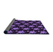 Thickness of Patterned Deep Purple Rug, pat1317pur