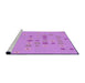 Sideview of Machine Washable Transitional Violet Purple Rug, wshpat1319pur