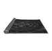 Thickness of Patterned Midnight Gray Rug, pat132gry