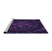 Sideview of Machine Washable Transitional Deep Purple Rug, wshpat132pur