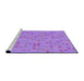 Sideview of Machine Washable Transitional Violet Purple Rug, wshpat1320pur