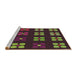 Sideview of Machine Washable Transitional Brown Rug, wshpat1321brn