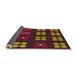 Thickness of Patterned Light Brown Rug, pat1321org