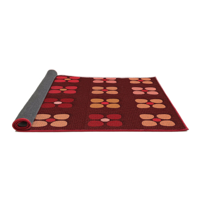 Thickness of Patterned Red Rug, pat1321rd