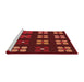 Sideview of Machine Washable Transitional Red Rug, wshpat1321rd