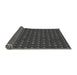 Thickness of Patterned Charcoal Black Rug, pat1323gry