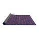 Thickness of Patterned Plum Purple Rug, pat1323pur