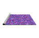 Sideview of Machine Washable Transitional Purple Mimosa Purple Rug, wshpat1324pur