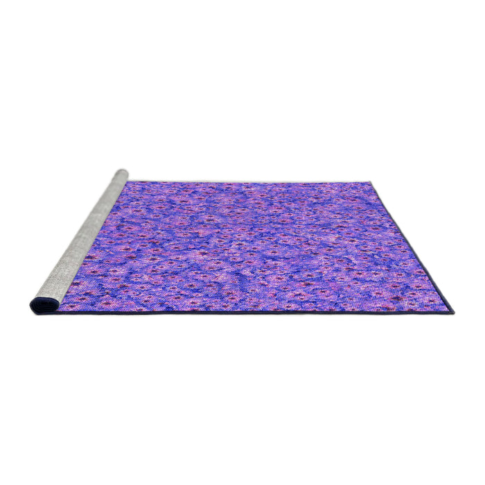 Sideview of Machine Washable Transitional Purple Rug, wshpat1326pur