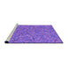Sideview of Machine Washable Transitional Purple Rug, wshpat1326pur