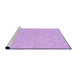 Sideview of Machine Washable Transitional Purple Rug, wshpat1327pur