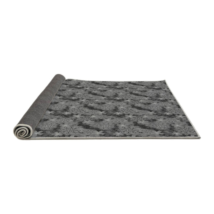 Thickness of Patterned Gray Rug, pat1328gry