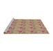 Sideview of Machine Washable Transitional Indian Red Rug, wshpat1329brn